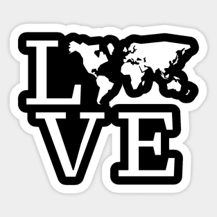 Love, Earth Graphic, Environment, Earth Days, Recycling, Save Our Planet Sticker